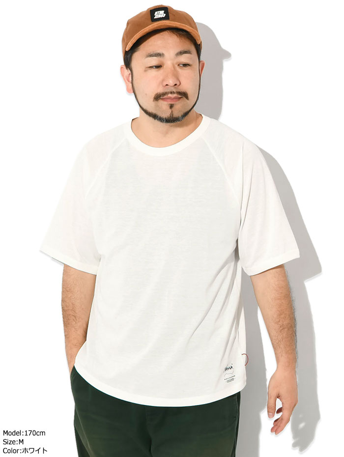 NANGA ナンガ Tシャツ 半袖 メンズ ドライ ミックス ラグラン