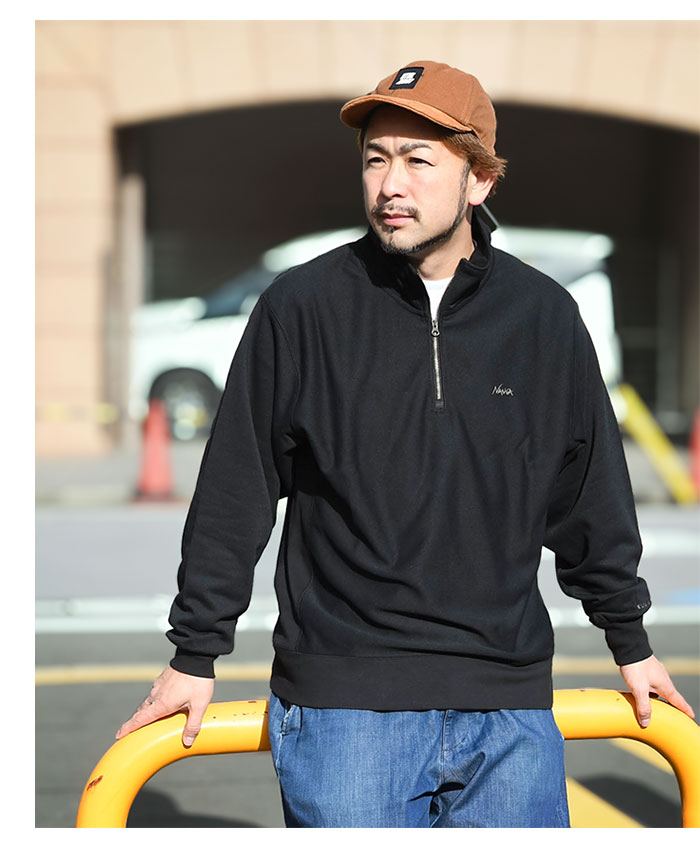 NANGA（ナンガ） トレーナー メンズ ドライ ミックス テリー ハーフ