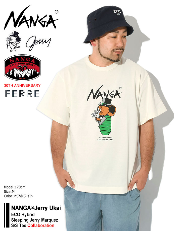 NANGA ナンガ Tシャツ 半袖 ジェリー鵜飼 エコ ハイブリッド