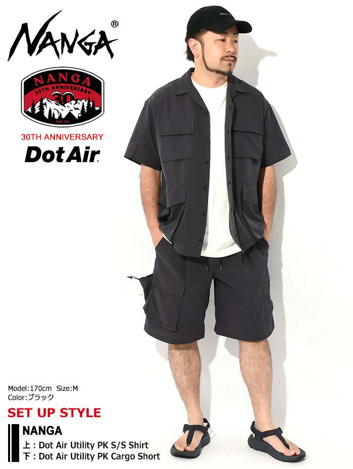 ナンガ ハーフパンツ NANGA メンズ ドット エア ユーティリティー ポケット カーゴ ショーツ(Dot Air Utility PK Cargo  Short 30周年記念 NW2411-1H202)