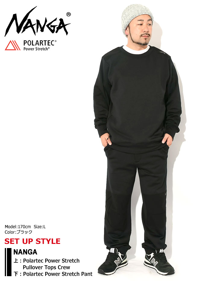 NANGAナンガのトレーナー Polartec Power Stretch Pullover Tops Crew01