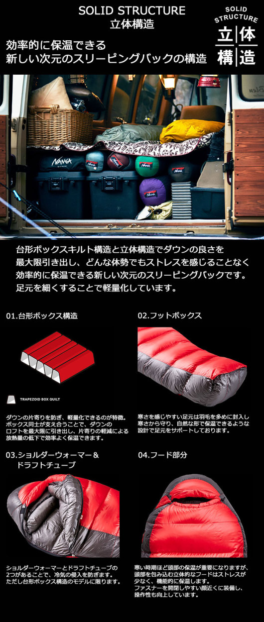 NANGA ナンガ 寝袋 シュラフ UDD 450 DX スリーピングバッグ