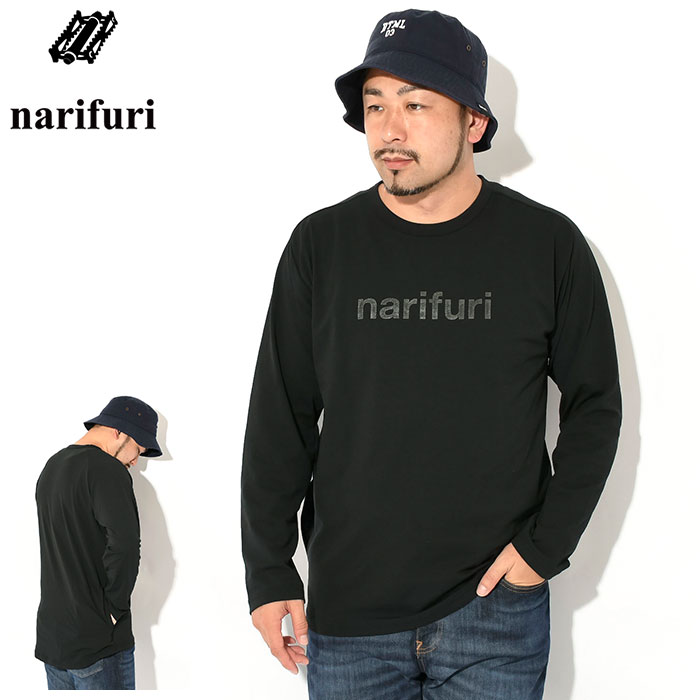 ナリフリ ロンT Tシャツ 長袖 narifuri メンズ 24FW アクティブ メッシュ バック ポケット ( Active Mesh Back Pocket L/S Tee 吸水速乾 抗菌防臭 NF1183 ) | narifuri | 01