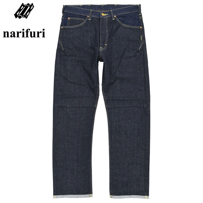 ナリフリ パンツ narifuri メンズ リー ストレッチ 101Z サイクル デニム コラボ ( Lee Stretch 101Z Cycle Denim Pant ジーンズ NFLE-03 )｜icefield｜02