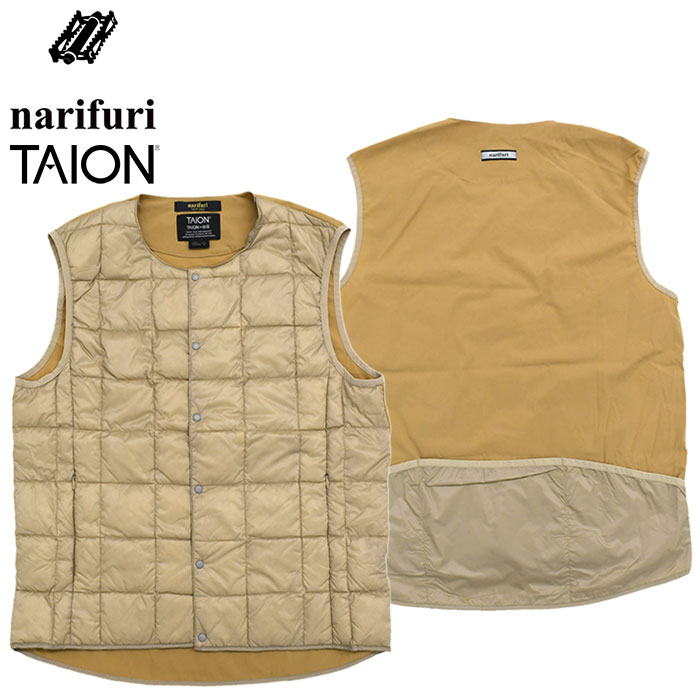 ナリフリ ジャケット narifuri メンズ タイオン クルーネック サイクル インナー ベスト コラボ ( TAION Crew Neck Cycle Inner Vest アウター 自転車 NFTA-02 )｜icefield｜04