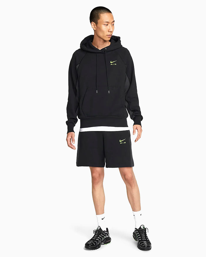 ホットセール NIKE ブラック FT エア メンズ プルオーバー パーカー ナイキ ウォーキング・ランニングウェア