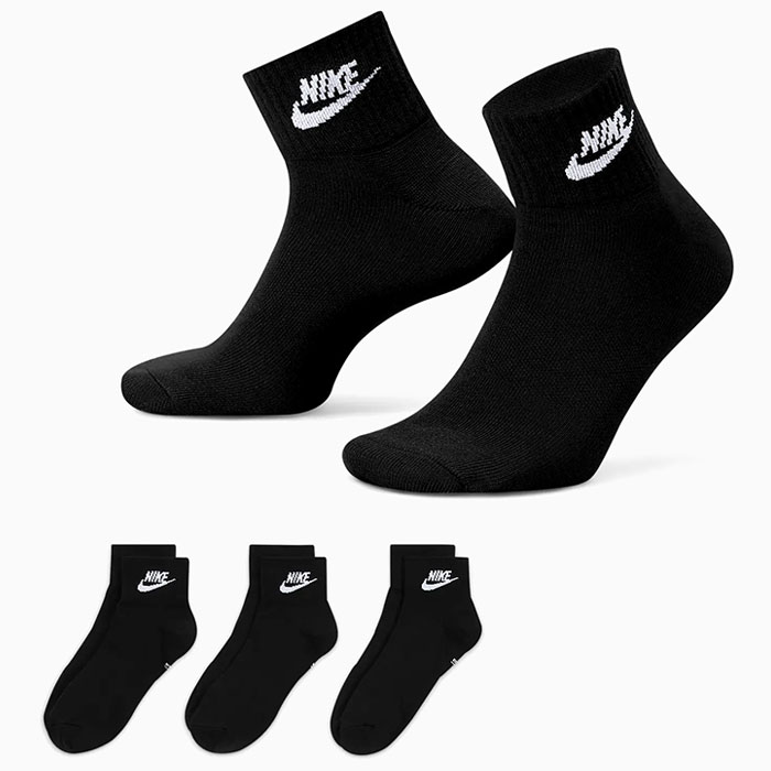 ナイキ ソックス NIKE メンズ エブリデイ エッセンシャル 3P アンクル ( Everyday Essential 3P Ankle Socks  3足組 3足セット 靴下 DX5074 )