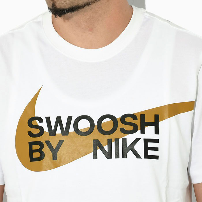L 新品タグ付 ナイキ ビッグスウッシュTシャツ 半袖ポケット付き