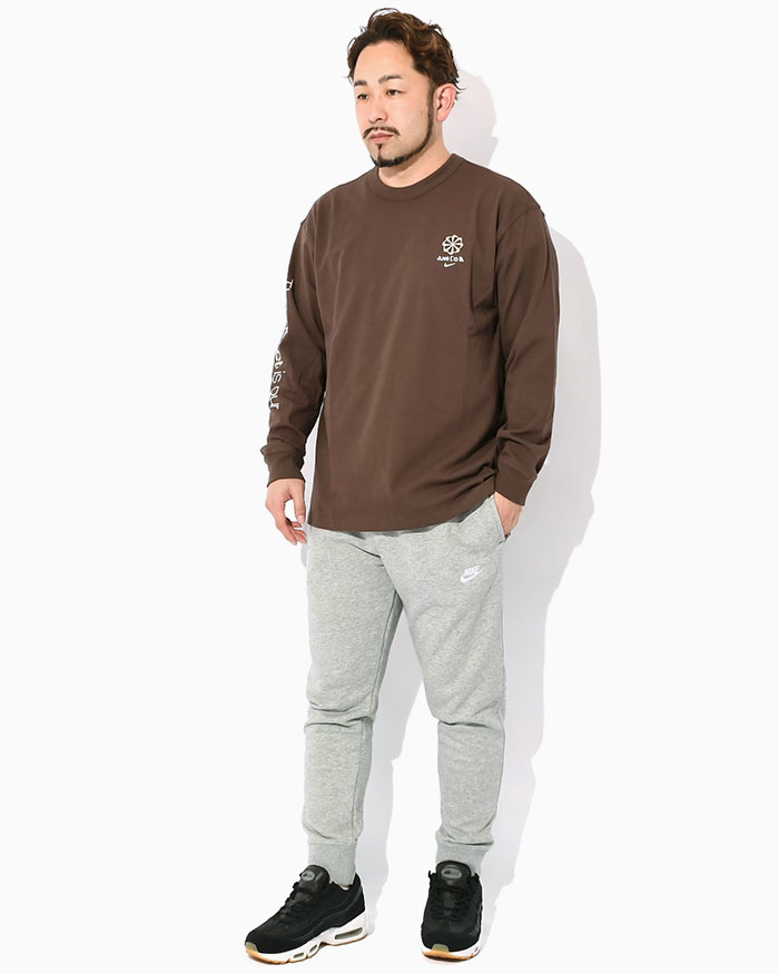 NIKE ナイキ ロンT Tシャツ 長袖 メンズ M90 LBR SUST ブラウン