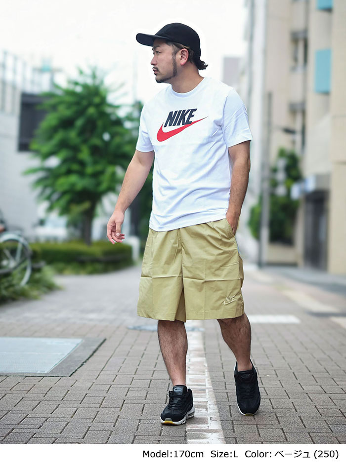 ナイキ ハーフパンツ NIKE メンズ オーバーサイズ NC ウーブン ショーツ ベージュ ( Oversize NC Woven Short  Beige ショートパンツ ボトムス HF4571-250 )