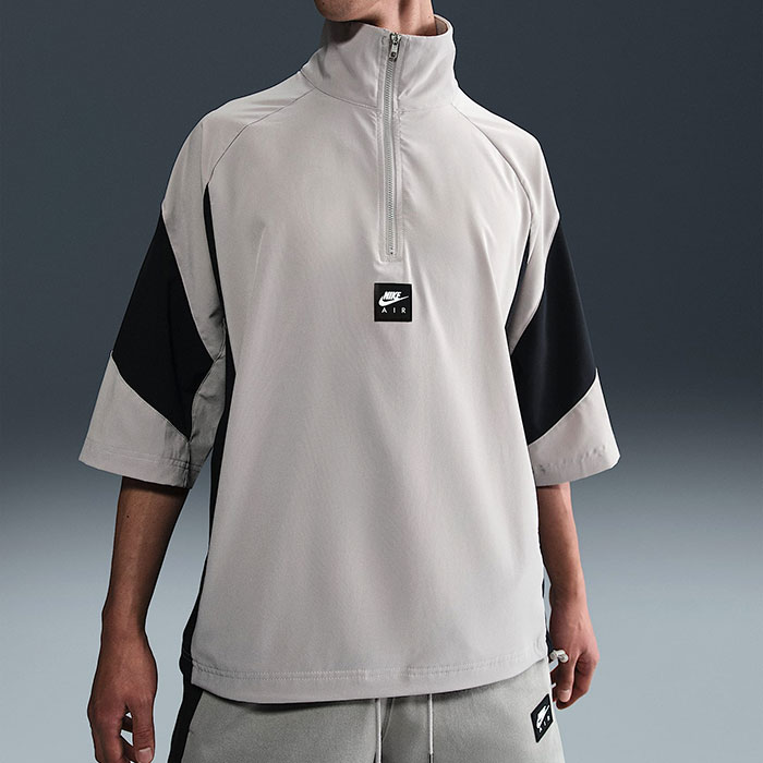 03年 NIKE SPHERE DRY Half-Zip S/S Polo Shirt 白 L 00s ナイキ