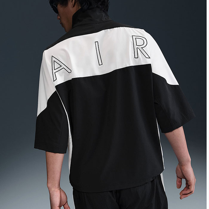 NIKE（ナイキ） シャツ 半袖 メンズ エア ハーフ ジップ ブラック