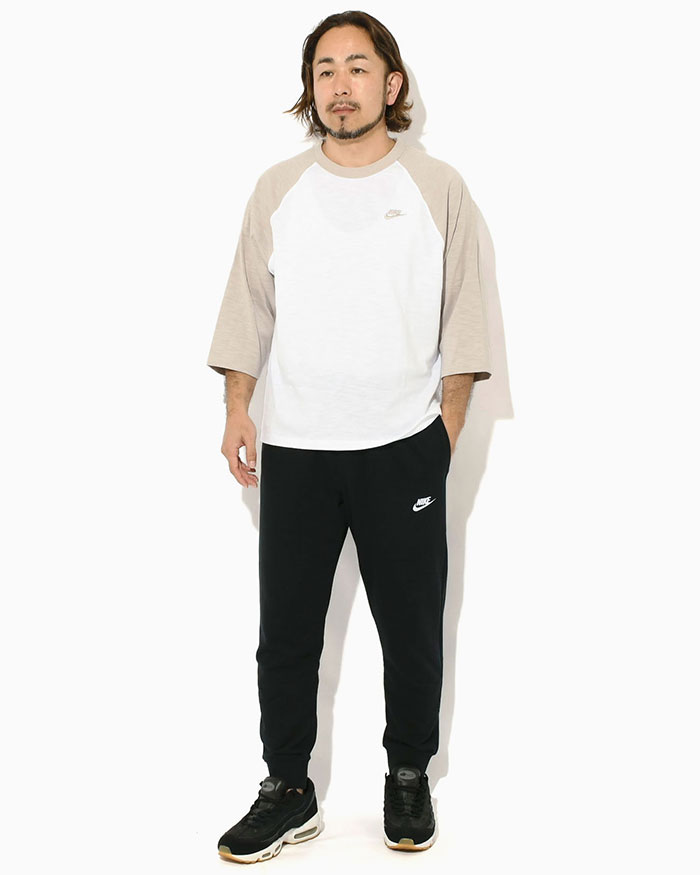 NIKE（ナイキ） ラグラン 七分袖 メンズ クラブ ホワイト/ベージュ