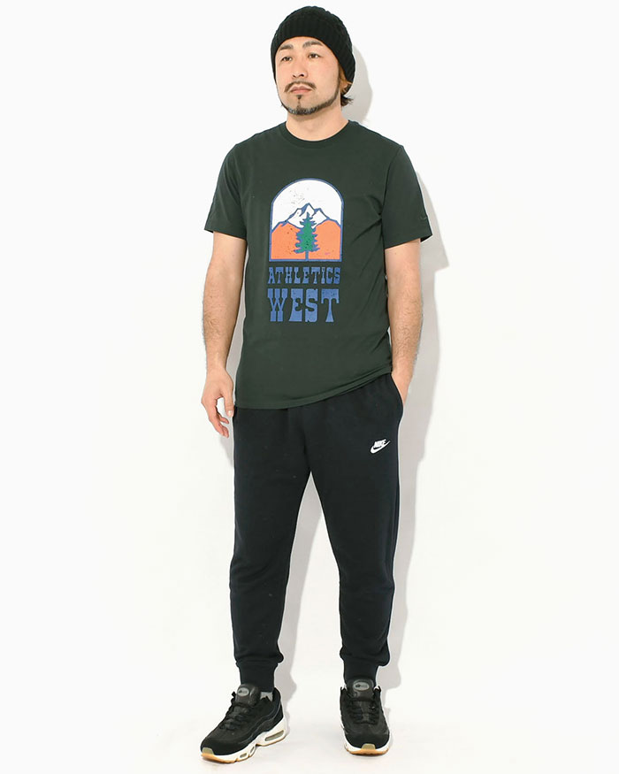 ジョンリンクス W Face tee カットソー Tシャツ 半袖 M 緑 NIKE（ナイキ） Tシャツ 半袖 メンズ ウォッシュ XMAP ダークグリーン