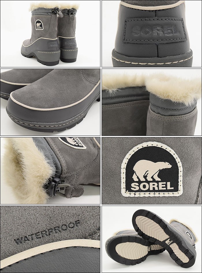 SOREL ソレル ブーツ レディース 女性用 ティボリ 3 プルオン Quarry