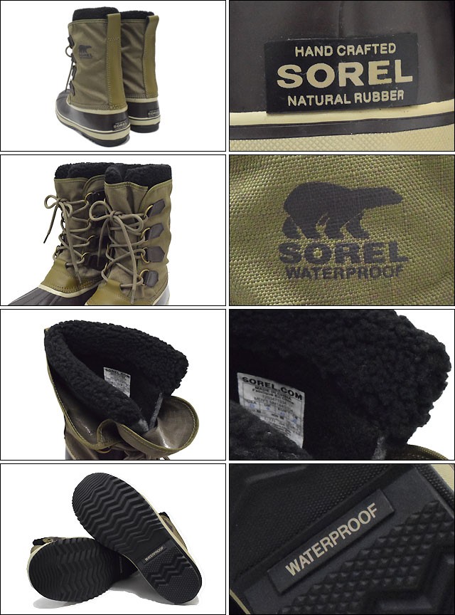 ソレル　NM1440-334 27cm SOREL ソレル ブーツ 1964 パック ナイロン Olive/Brown メンズ
