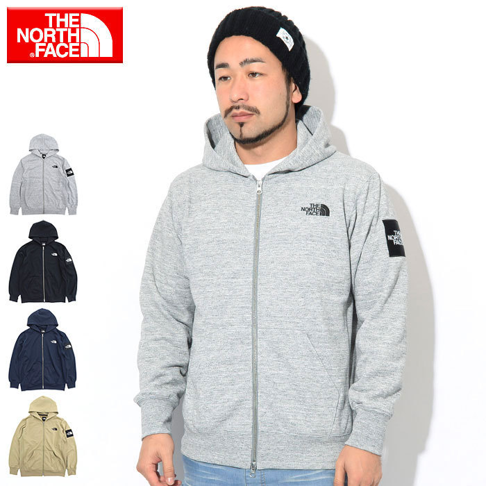 ザ ノースフェイス パーカー ジップアップ THE NORTH FACE メンズ スクエア ロゴ フル ジップ フーディ ( Square Logo  Zip Hoodie NT12037 )