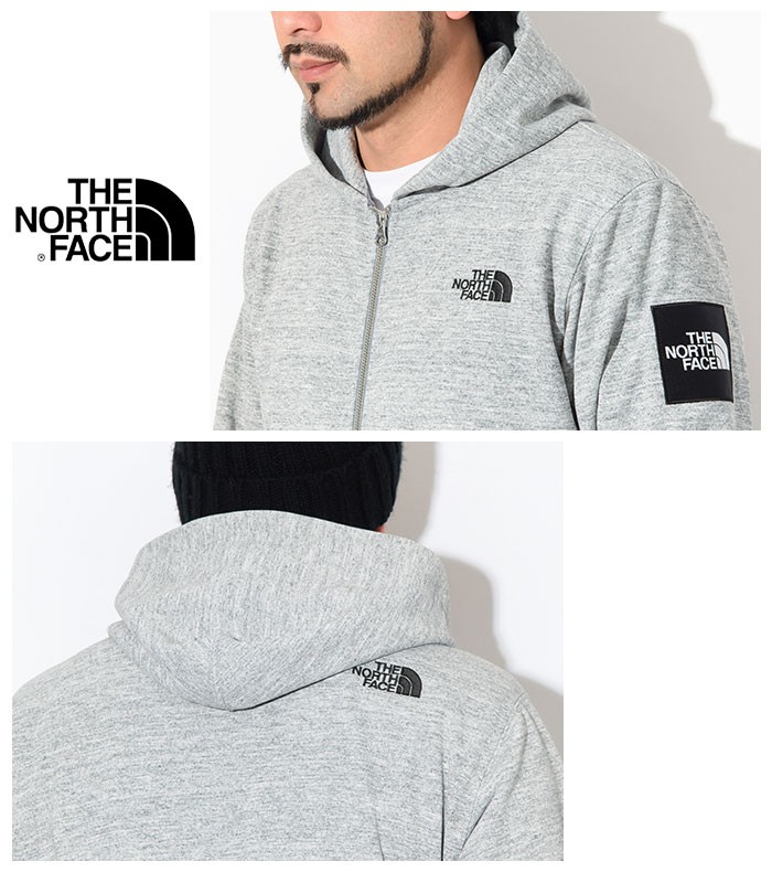 ザ ノースフェイス パーカー ジップアップ THE NORTH FACE メンズ スクエア ロゴ フル ジップ フーディ ( Square Logo  Zip Hoodie NT12037 )