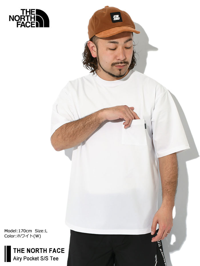 ザ ノースフェイス Tシャツ 半袖 THE NORTH FACE メンズ エアリー ポケット ( Airy Pocket S/S Tee 2024春夏  吸汗速乾 UVカット NT12447 国内正規 )[M便 1/1]