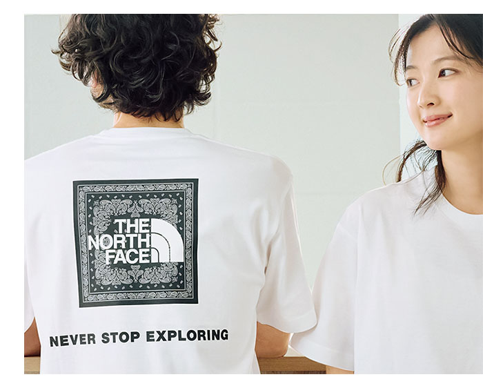 THE NORTH FACEザ ノースフェイスのTシャツ Bandana Square Logo06