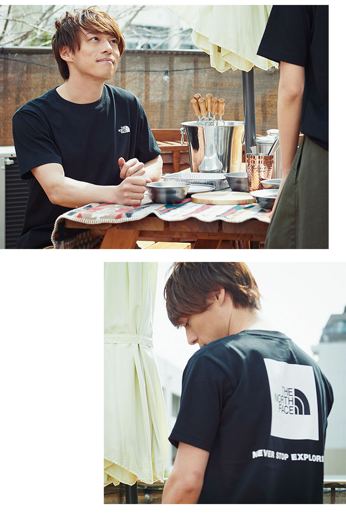 THE NORTH FACEザ ノースフェイスのTシャツ Back Square Logo09