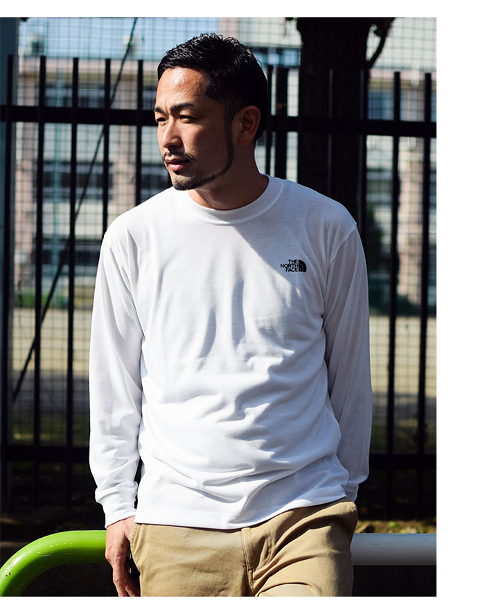 THE NORTH FACEザ ノースフェイスのTシャツ Back Square Logo02