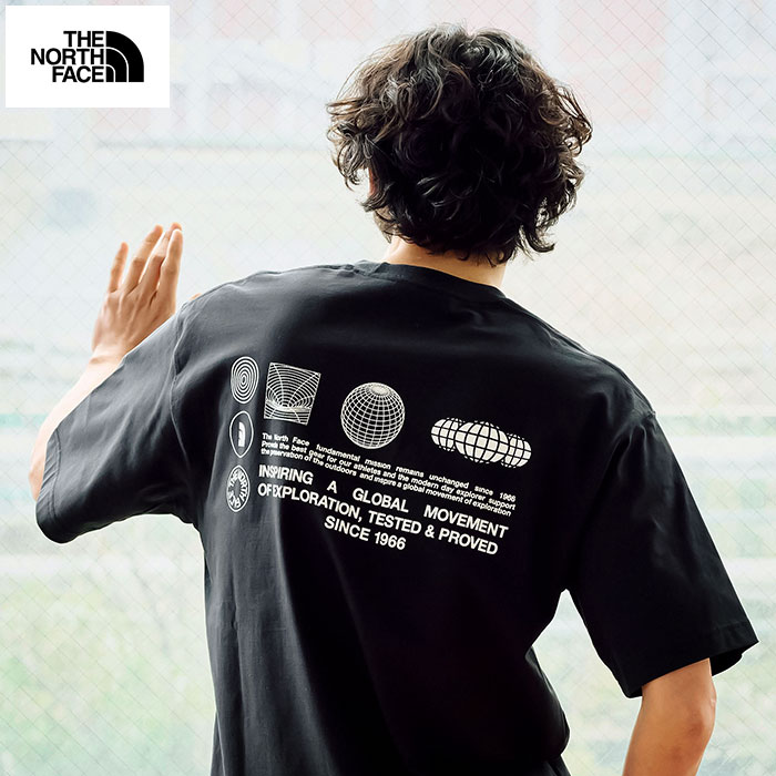 海外限定*THE NORTH FACE◇Globe Grid Tシャツ ザ・ノース・フェイス THE NORTH FACE S/S FD Globe Grid Cotton
