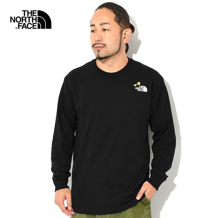 ザ ノースフェイス ロンT Tシャツ 長袖 THE NORTH FACE メンズ フラワー ロゴ (Flower Logo L/S Tee  2023秋冬 T-SHIRTS カットソー NT82332 国内正規)