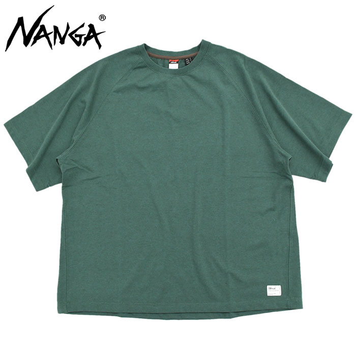 早割 リフト券 ナンガ NANGA Tシャツ ラグラン ハイブリット エコ メンズ 半袖 トップス