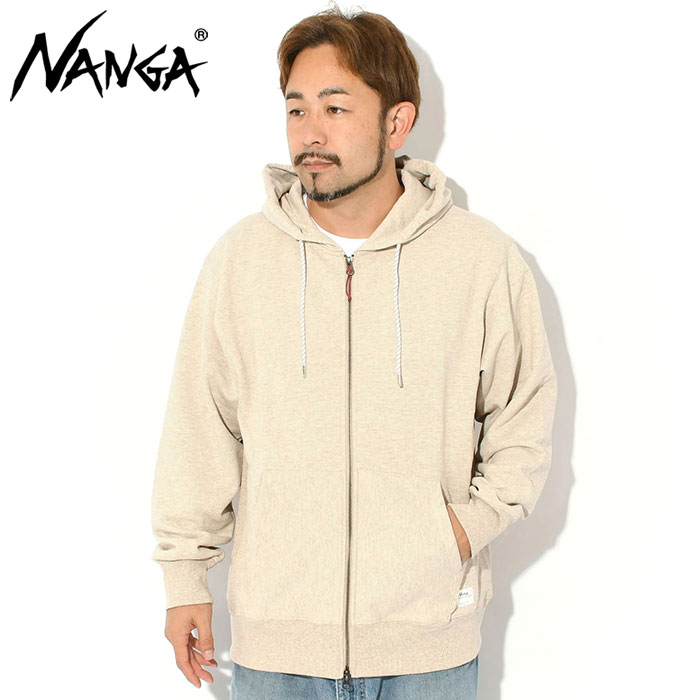 NANGA（ナンガ） パーカー ジップアップ メンズ エコ ハイブリッド