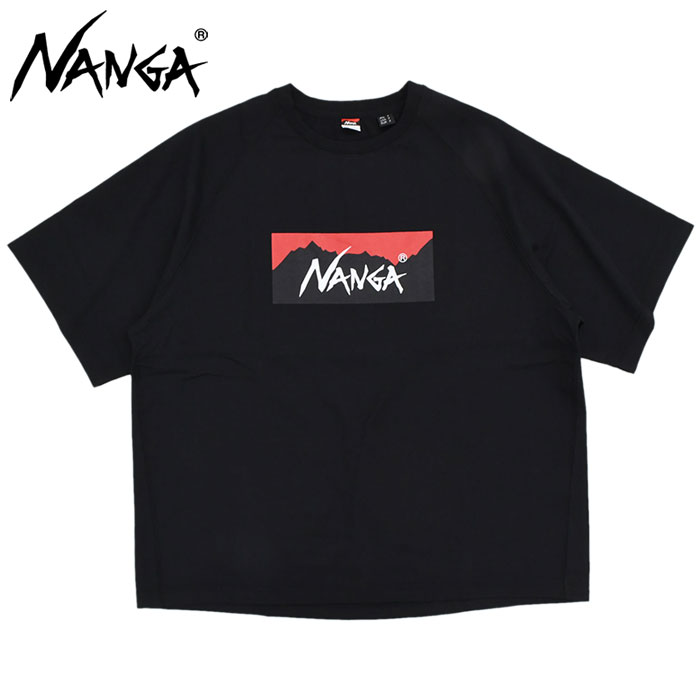 ナンガ Tシャツ 半袖 NANGA メンズ エコ ハイブリッド ボックス ロゴ 