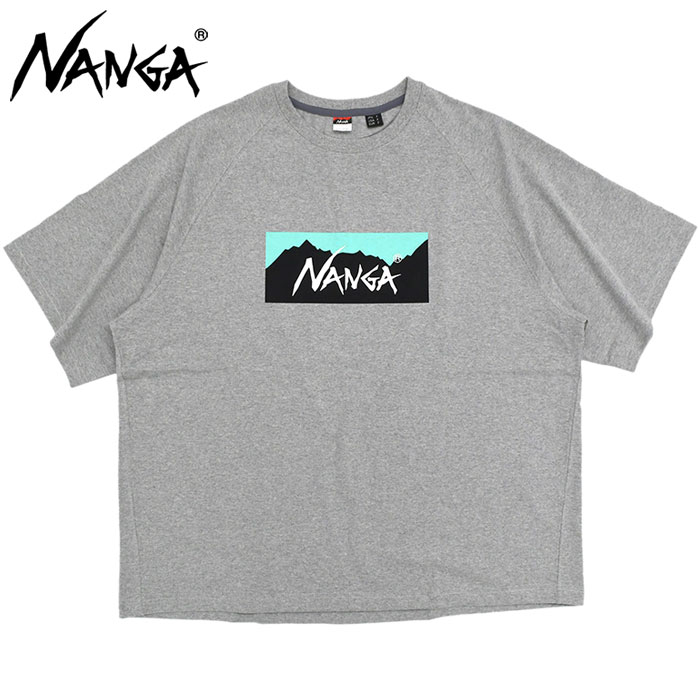 ナンガ Tシャツ 半袖 NANGA メンズ エコ ハイブリッド ボックス ロゴ ルーズ フィット ( ECO Hybrid Box Logo Loose Fit S/S Tee NW2311-1G209 )[M便 1/1]｜icefield｜04