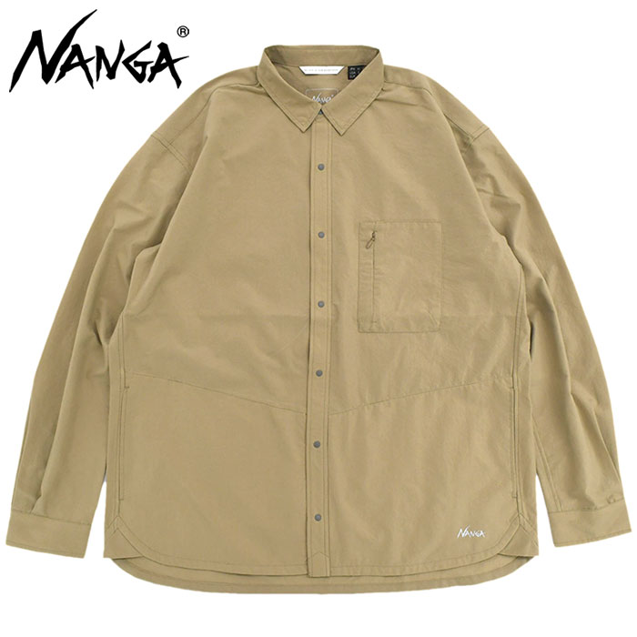 ナンガ シャツ 長袖 NANGA メンズ エア クロス コンフィー ( Air Cloth