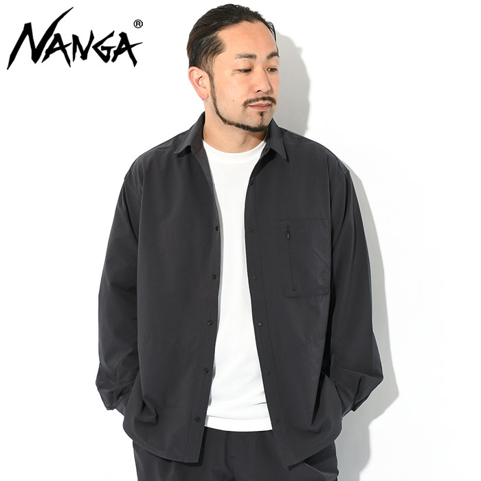 ナンガ シャツ 長袖 NANGA メンズ エア クロス コンフィー ( Air Cloth