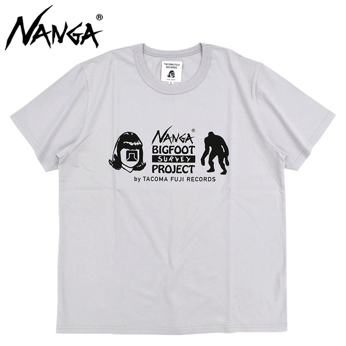 ナンガ Tシャツ 半袖 NANGA メンズ タコマフジレコード ビッグフット サーベイ プロジェクト...