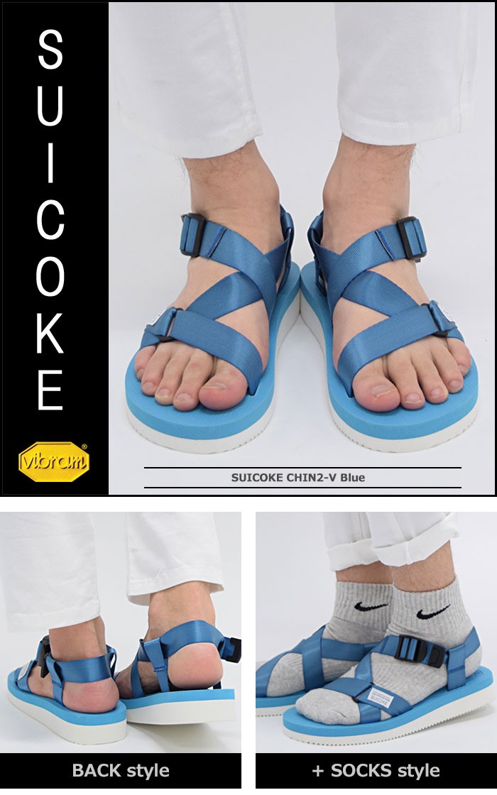 suicoke（スイコック） サンダル メンズ 男性用 CHIN2-V Blue(suicoke