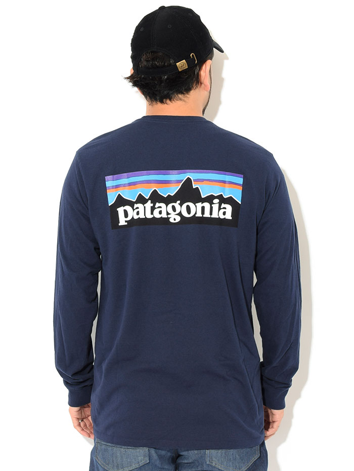 パタゴニア ロンT Tシャツ 長袖 Patagonia メンズ P-6 ロゴ レスポン