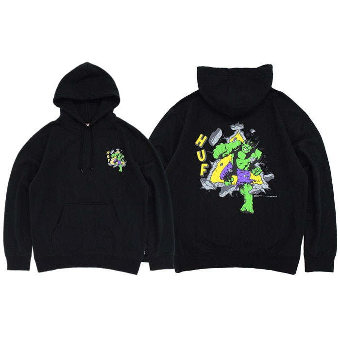 HUF Hulk TT Pullover Hoodie パーカー マーベル ハルク HUF ハフ パーカー プルオーバー メンズ マーベル ハルク TT