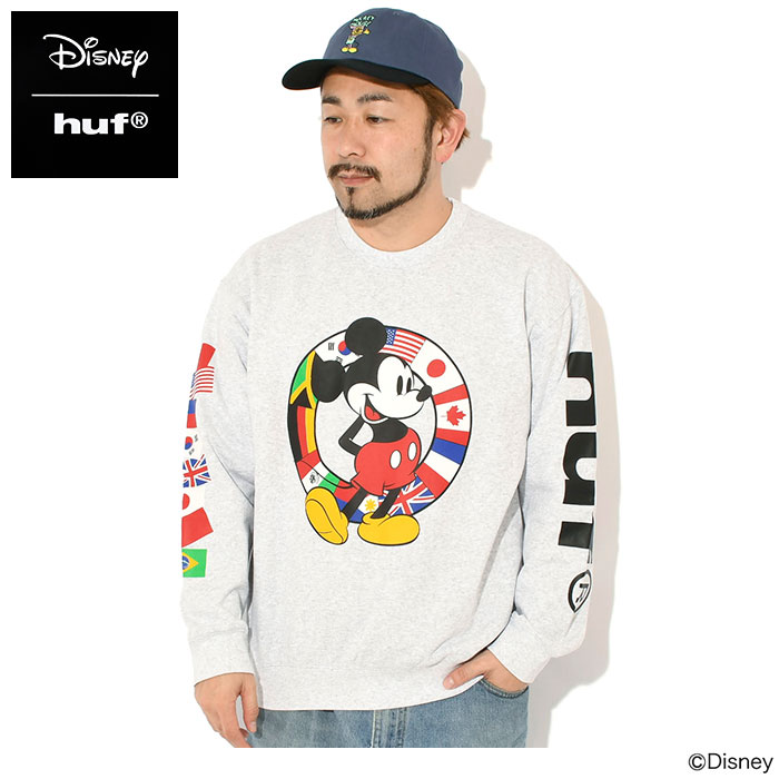 HUF（ハフ） トレーナー メンズ ディズニー ミッキーマウス ワールド