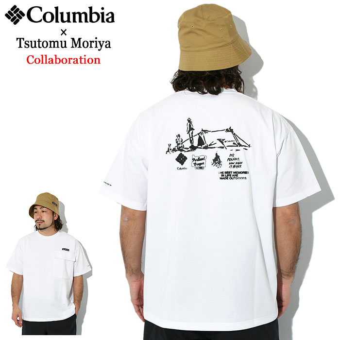 コロンビア Tシャツ 半袖 Columbia メンズ 守矢努 フォレストキャンプラバーズ コラボ (Tsutomu Moriya Forest Camp Lovers S/S Tee PM0823)[M便 1/1]｜icefield｜02