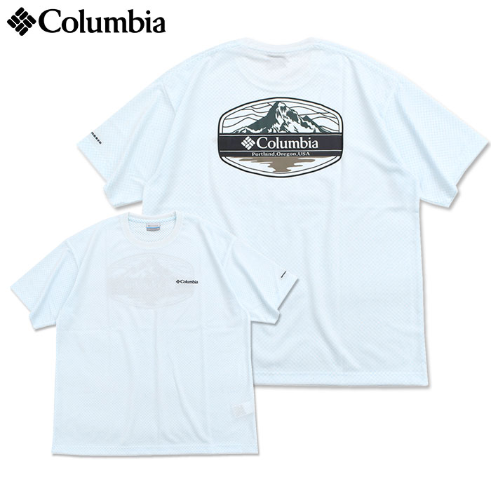 コロンビア Tシャツ 半袖 Columbia メンズ サンライズ ストレイト オムニフリーズゼロ グラフィック ( Sunrise Strait OFZ Graphic S/S Tee PM0950 )[M便 1/1] | Columbia | 02