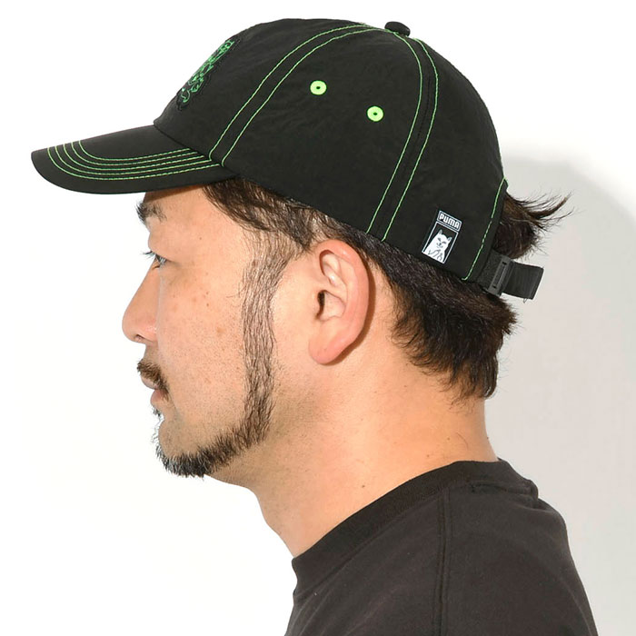 lwood studio × UNDER R コラボ　フーディ　キャップ PUMA（プーマ） キャップ リップンディップ ダッド キャップ コラボ