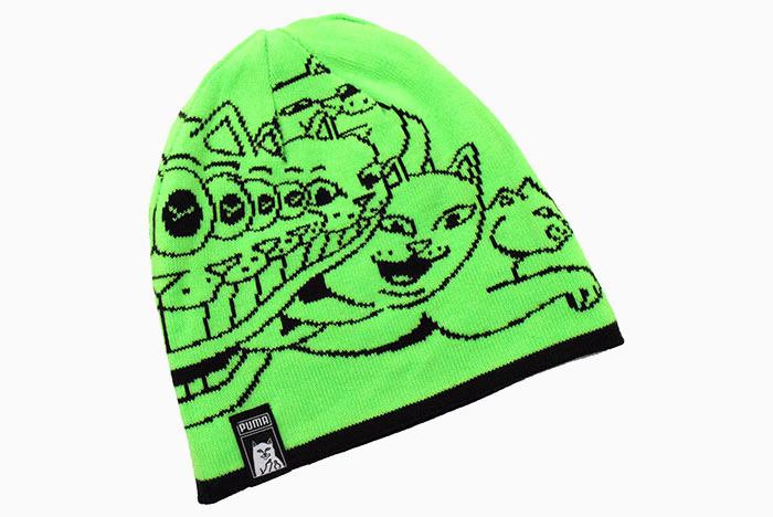 ♡ノン♡です NIKE ボンボンニット帽 とプーマスニーカーセット PUMA（プーマ） ニット帽 リップンディップ ビーニー コラボ ( RIPNDIP