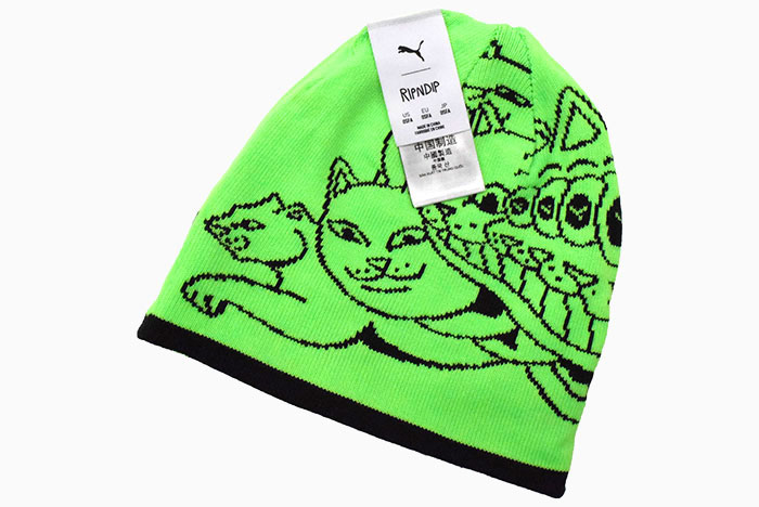 ♡ノン♡です NIKE ボンボンニット帽 とプーマスニーカーセット PUMA（プーマ） ニット帽 リップンディップ ビーニー コラボ ( RIPNDIP