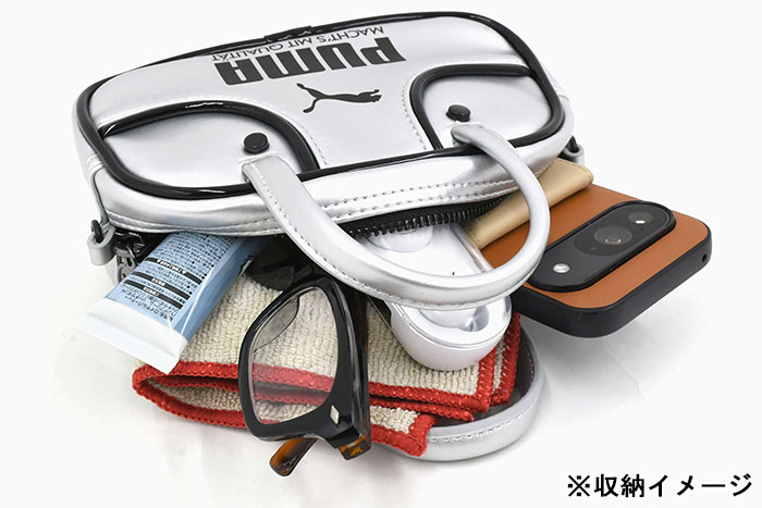 プーマ 【PUMA】- メタリック マイクロ バッグ ユニセックス プーマ 1976 メタリック マイクロ グリップバッグ 2.5L