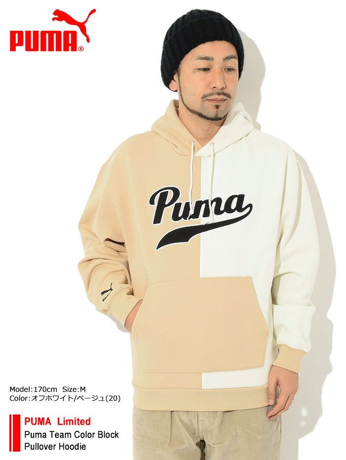 プーマ パーカー プルオーバー PUMA メンズ プーマ チーム カラー ブロック 限定 ( Puma Team Color Block  Pullover Hoodie Limited 534310 )
