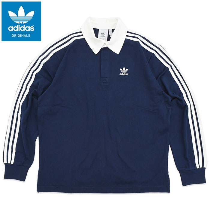 adidas MELLOW RIDE CLUB 長袖ポロシャツ ネイビー adidas mellow ride club ロンT|mercariメルカリ官方指定廠商