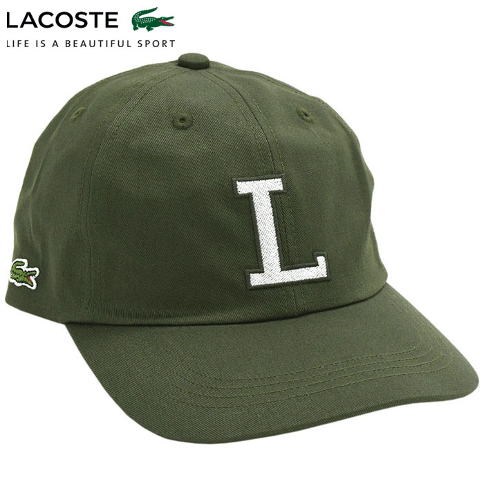 ラコステ キャップ LACOSTE RK1251J ビッグ L 6 パネル ( RK1251J Big L 6 Panel Cap MADE IN JAPAN 日本製 ストラップバック 帽子 RK1251J-99 )｜icefield｜05