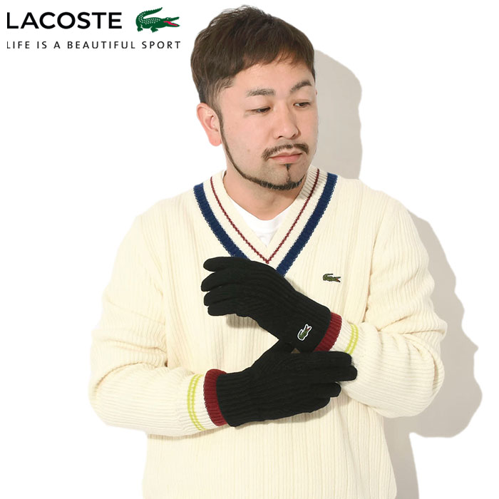 LACOSTE（ラコステ） 手袋 LACOSTE RV020J ジャカード グローブ