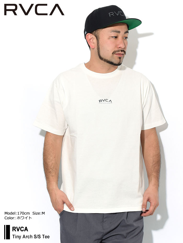 【関税込み】RVCA メンズ TINY ARCH SS Tシャツ RVCA ルーカ Tシャツ 半袖 メンズ タイニー アーチ ( Tiny Arch